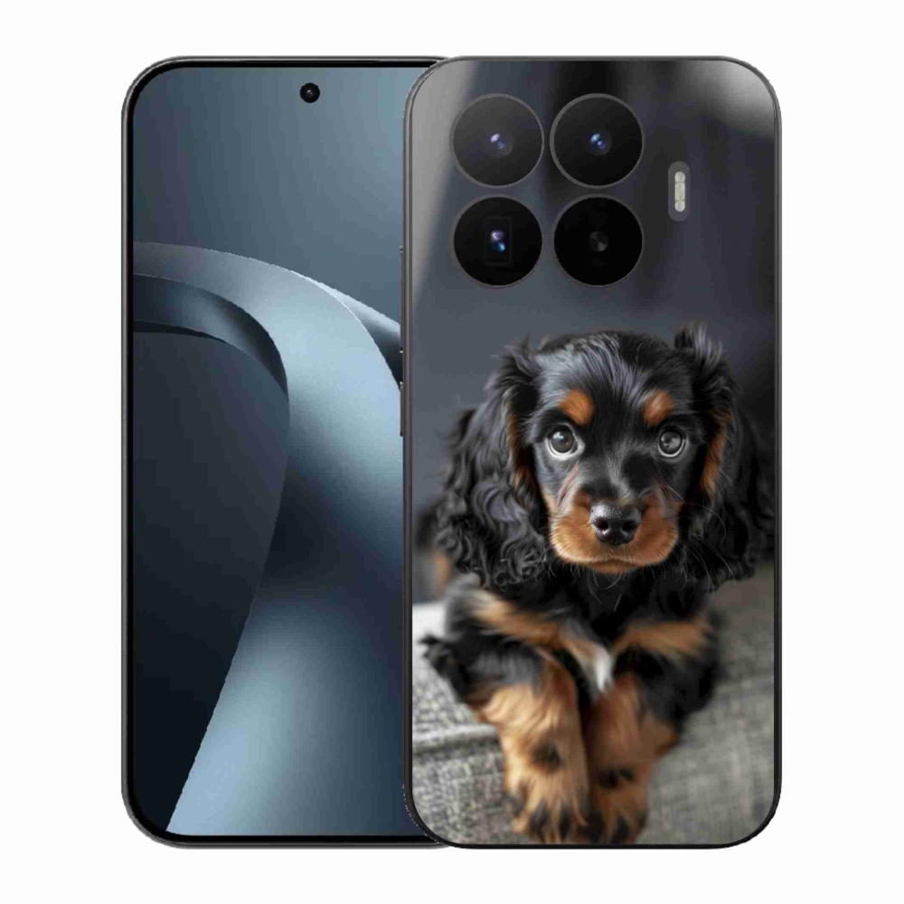 Gélový kryt mmCase na Xiaomi 17T - roztomilý dlhosrstý jazvečík