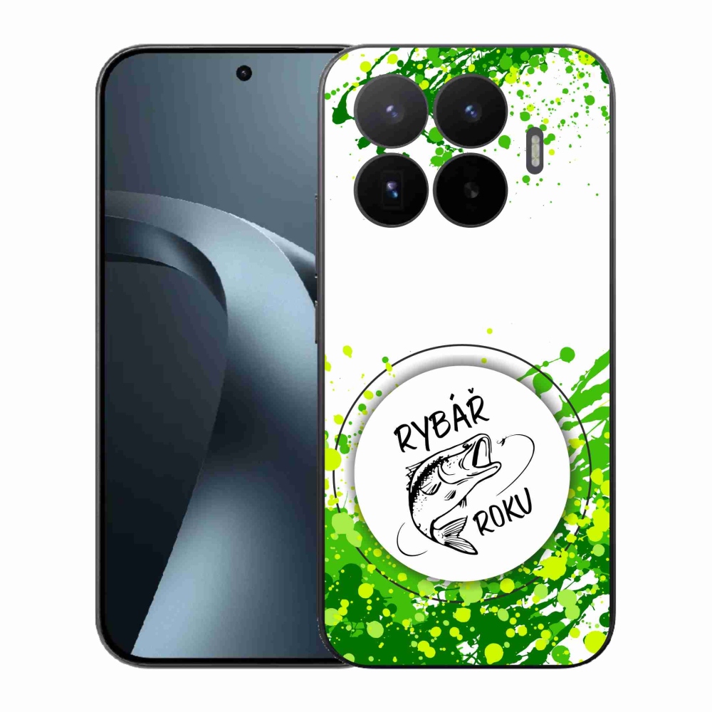 Gélový kryt mmCase na Xiaomi 17T - rybár roku biele pozadie