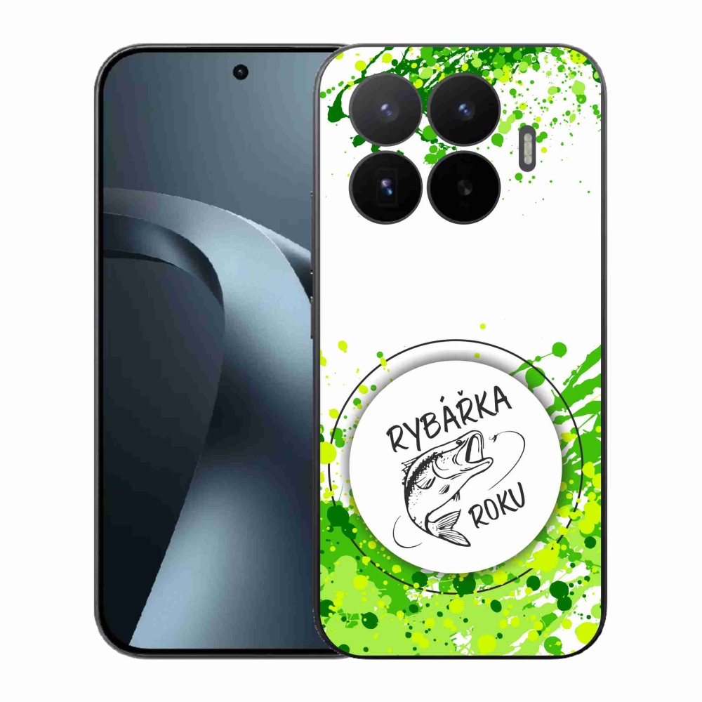 Gélový kryt mmCase na Xiaomi 17T - rybárka roku biele pozadie