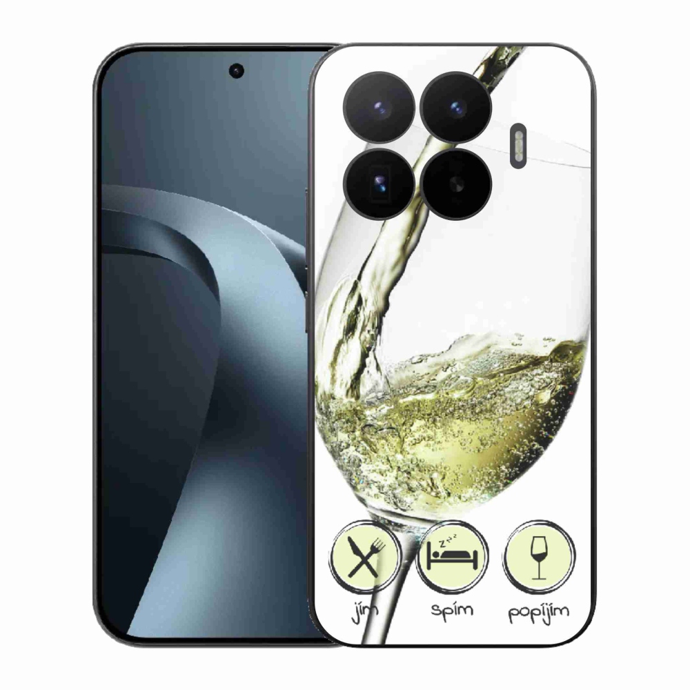 Gélový kryt mmCase na Xiaomi 17T - pohár vína bielej