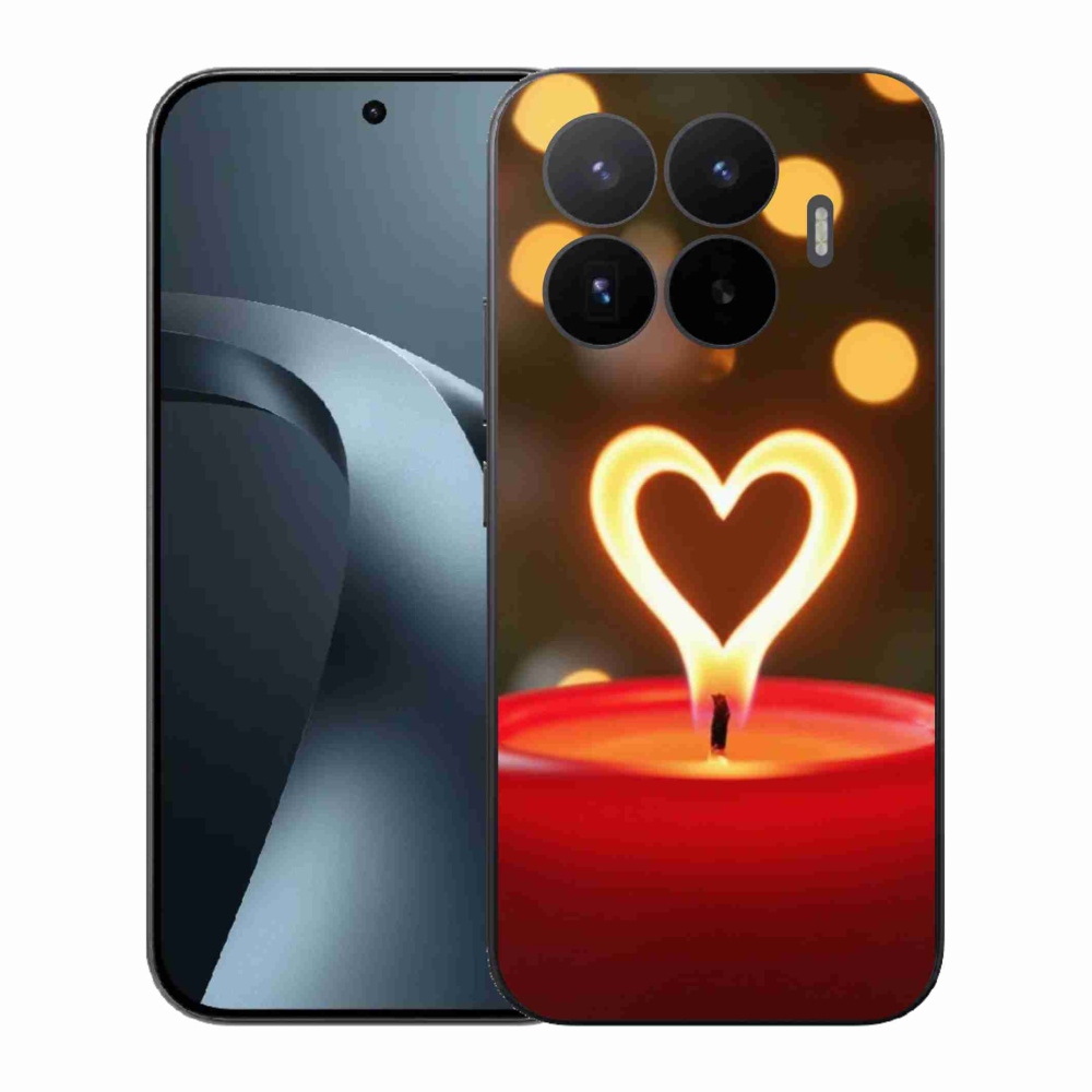 Gélový kryt mmCase na Xiaomi 17T - srdce z plameňa