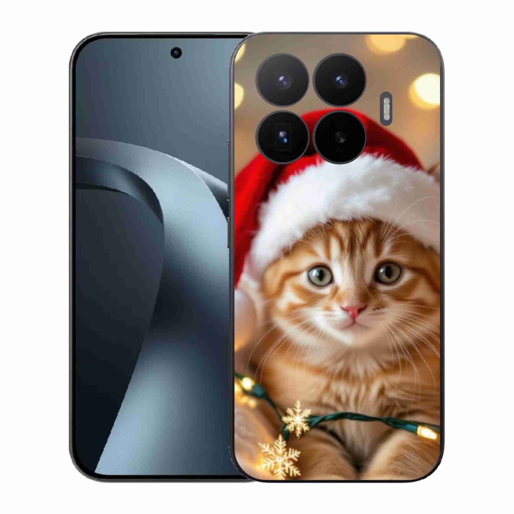 Gélový kryt mmCase na Xiaomi 17T - vianočné mačiatko