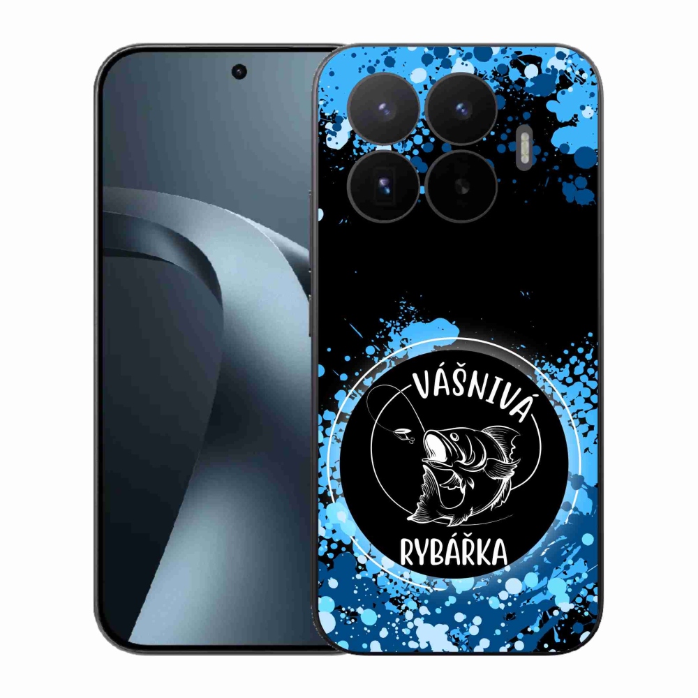 Gélový kryt mmCase na Xiaomi 17T - vášnivá rybárka čierne pozadie