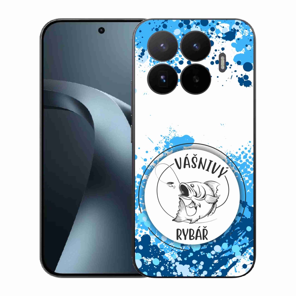 Gélový kryt mmCase na Xiaomi 17T - vášnivý rybár biele pozadie