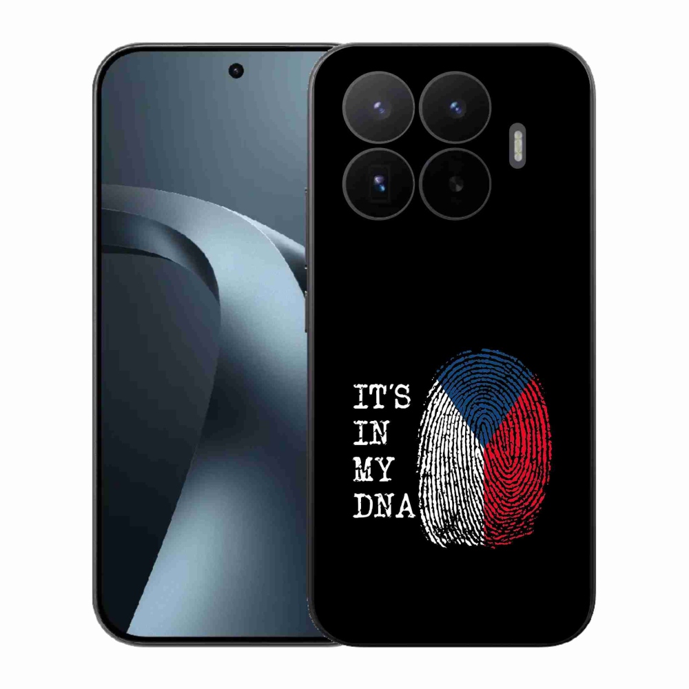 Gélový kryt mmCase na Xiaomi 17T - vlajka odtlačok prsta čierne pozadie