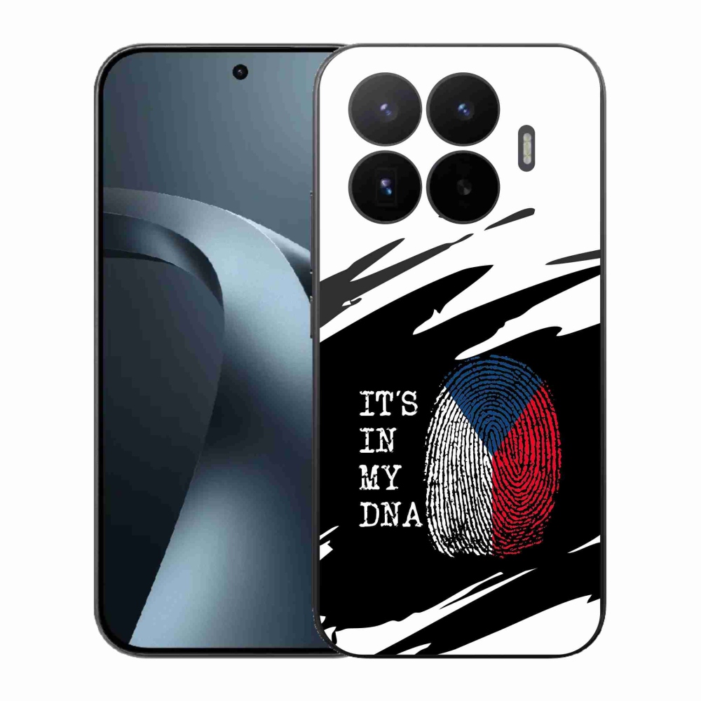 Gélový kryt mmCase na Xiaomi 17T - vlajka odtlačok prsta čiernobiele pozadie