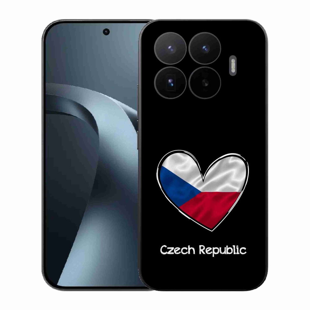 Gélový kryt mmCase na Xiaomi 17T - vlajka srdca čierne pozadie