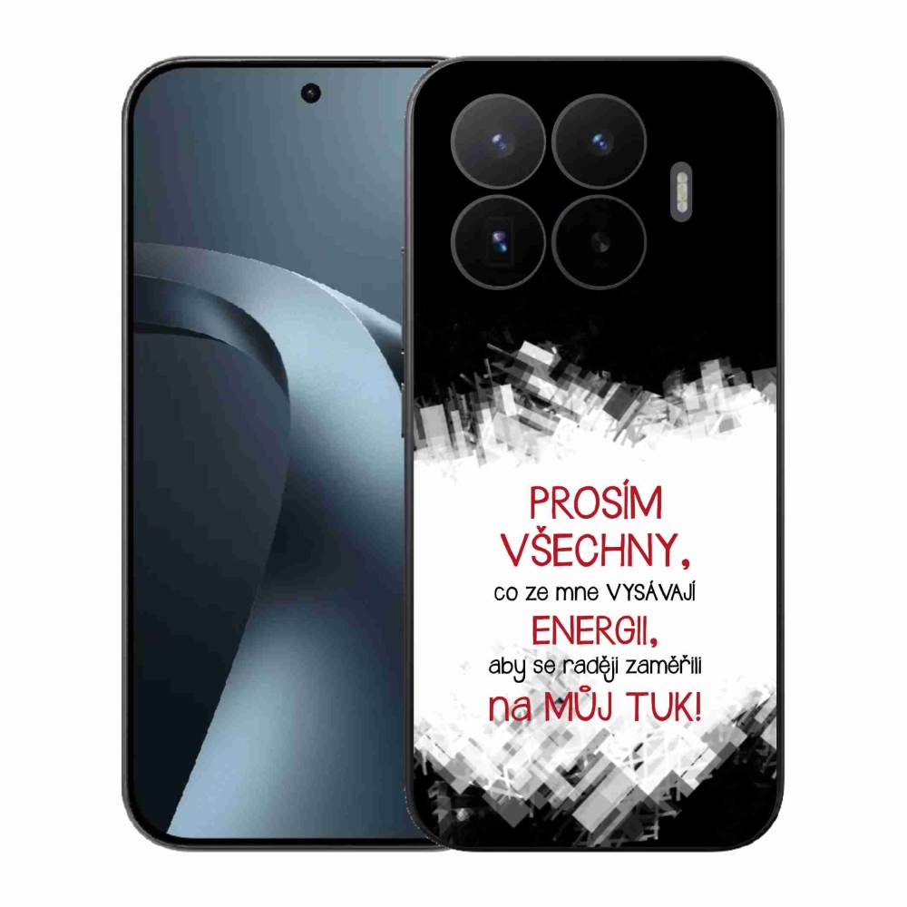Gélový kryt mmCase na Xiaomi 17T - vtipný text 1 červený