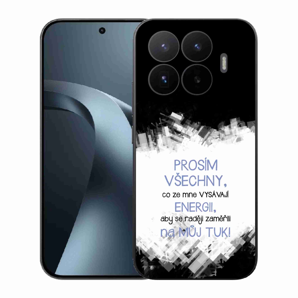 Gélový kryt mmCase na Xiaomi 17T - vtipný text 1 modrý