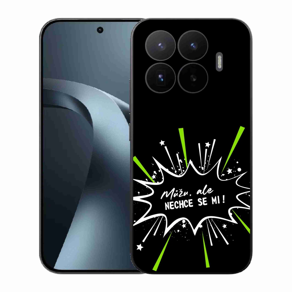 Gélový kryt mmCase na Xiaomi 17T - vtipný text 11 čierne pozadie