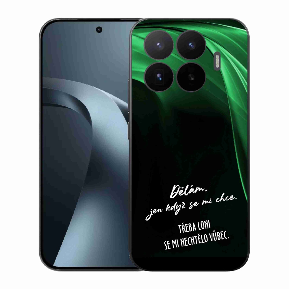 Gélový kryt mmCase na Xiaomi 17T - vtipný text 12 čierne pozadie