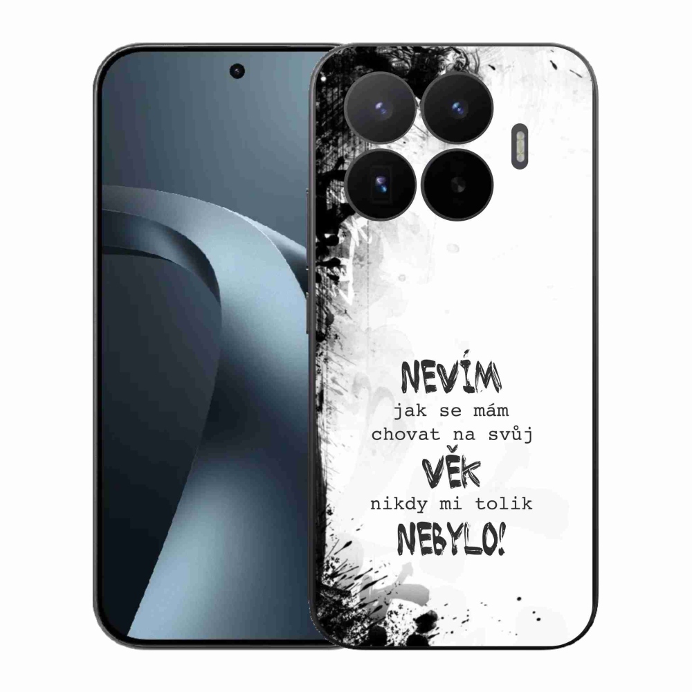 Gélový kryt mmCase na Xiaomi 17T - vtipný text 14 biele pozadie