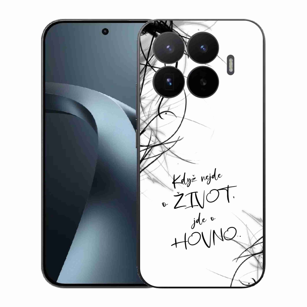 Gélový kryt mmCase na Xiaomi 17T - vtipný text 16 biele pozadie