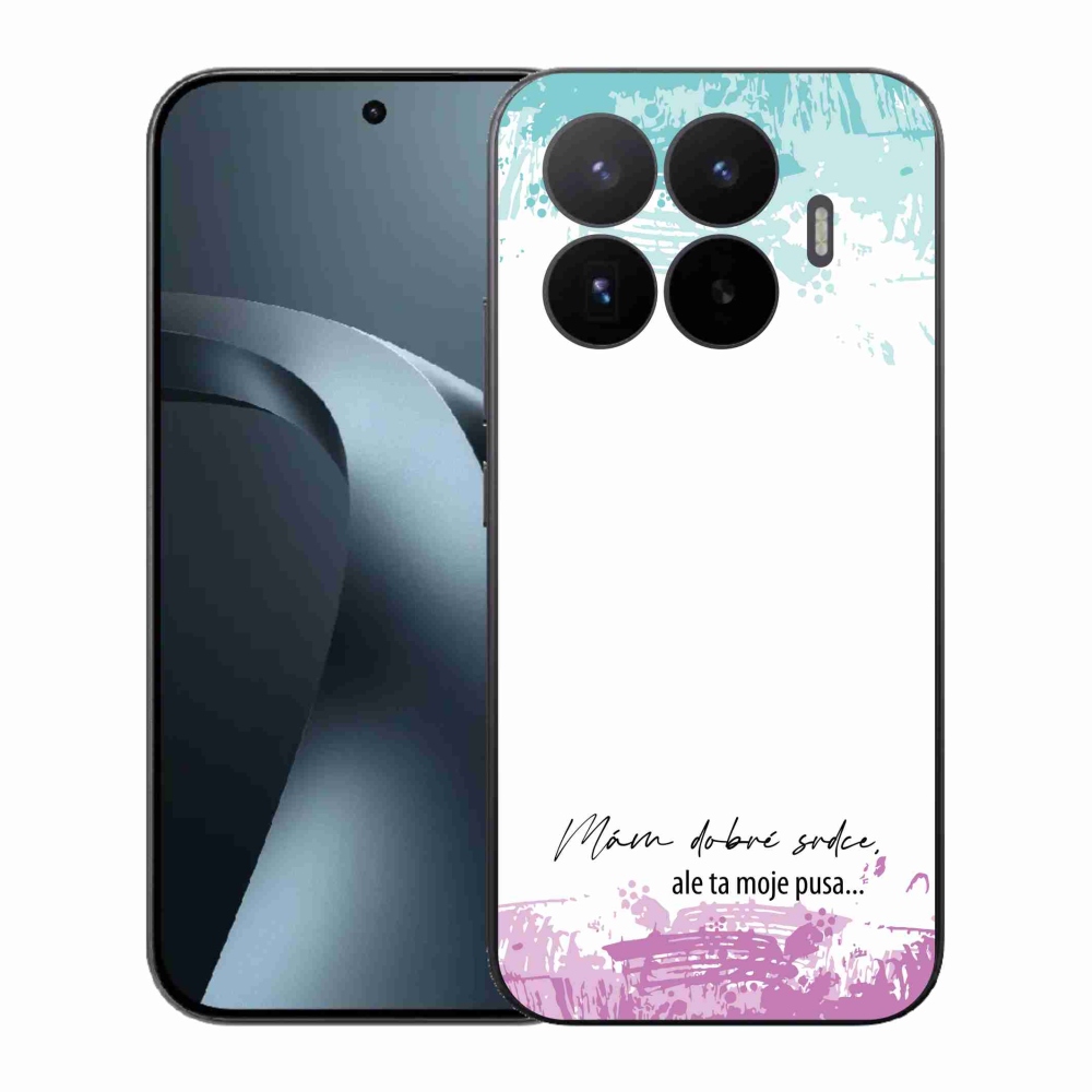 Gélový kryt mmCase na Xiaomi 17T - vtipný text 3 biele pozadie