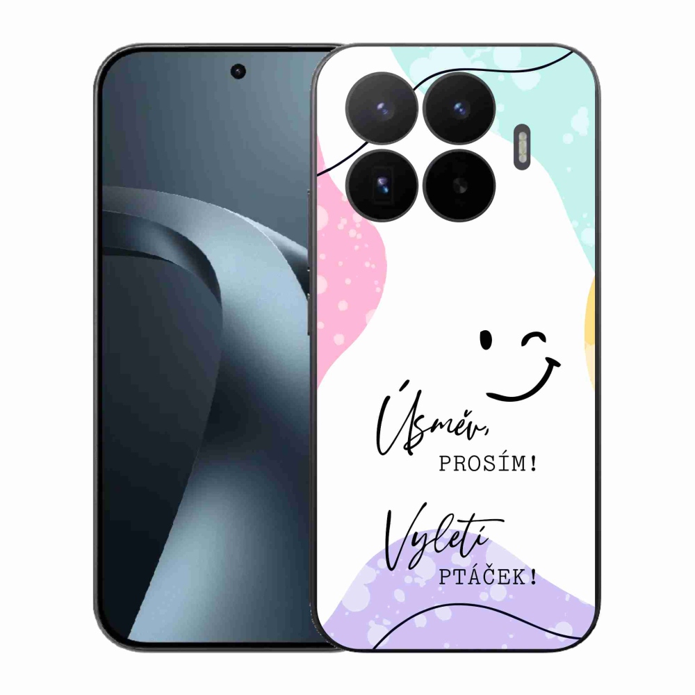 Gélový kryt mmCase na Xiaomi 17T - vtipný text 4 biele pozadie
