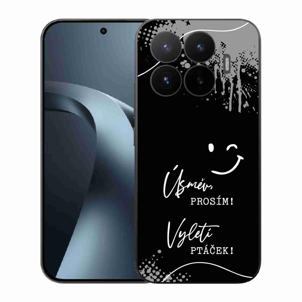Gélový kryt mmCase na Xiaomi 17T - vtipný text 4 čierne pozadie