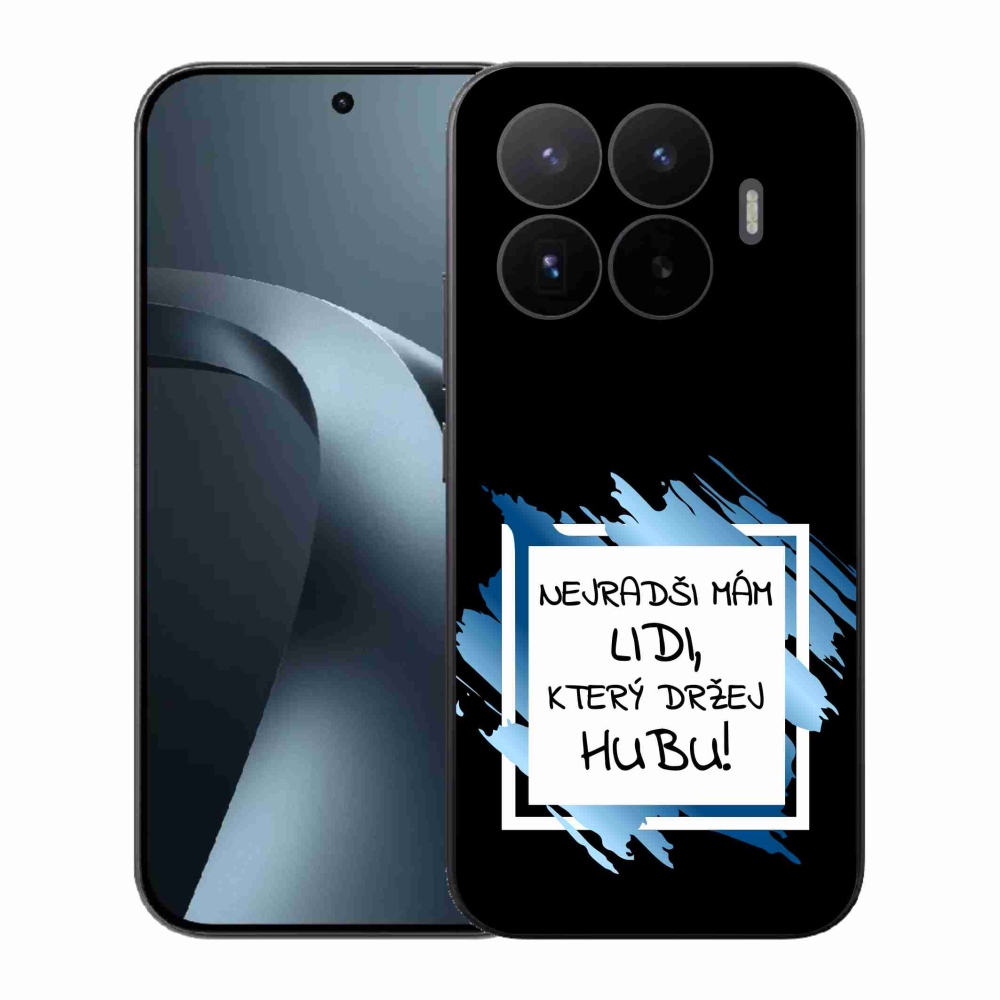 Gélový kryt mmCase na Xiaomi 17T - vtipný text 7 bieločierne pozadie