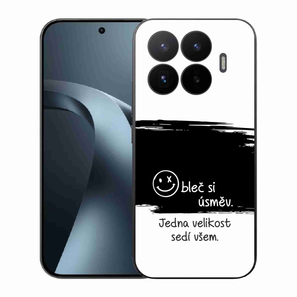 Gélový kryt mmCase na Xiaomi 17T - vtipný text 8 čiernobiele pozadie