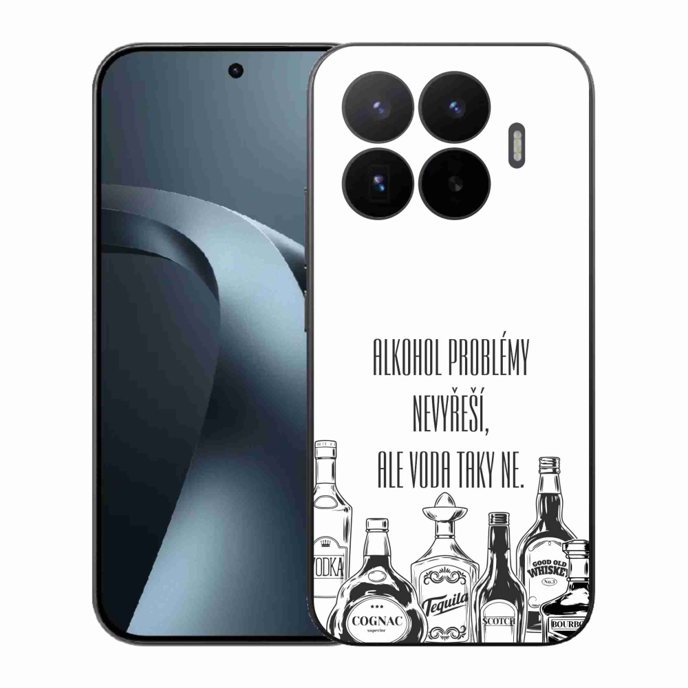 Gélový kryt mmCase na Xiaomi 17T - vtipný text biele pozadie
