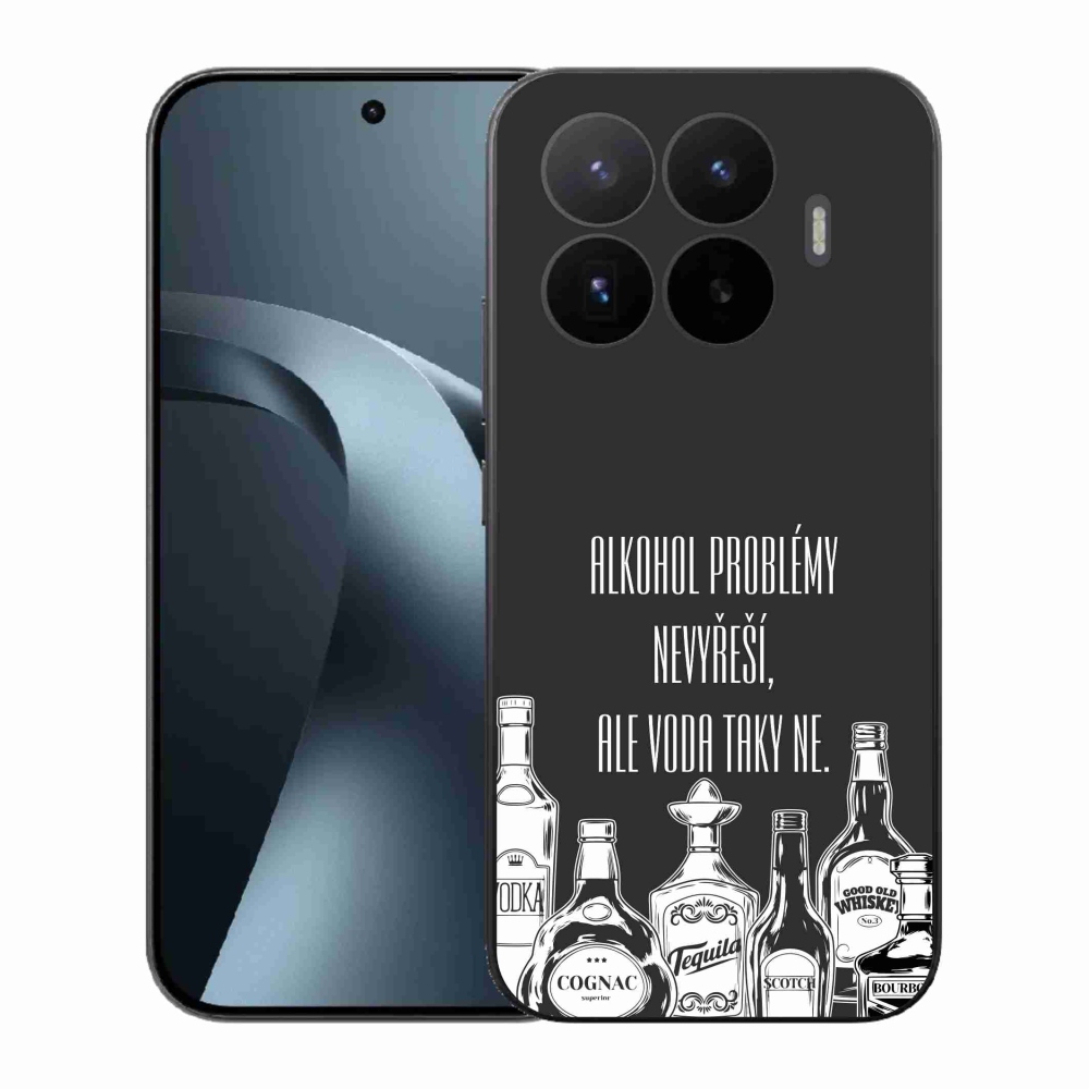 Gélový kryt mmCase na Xiaomi 17T - vtipný text čierne pozadie