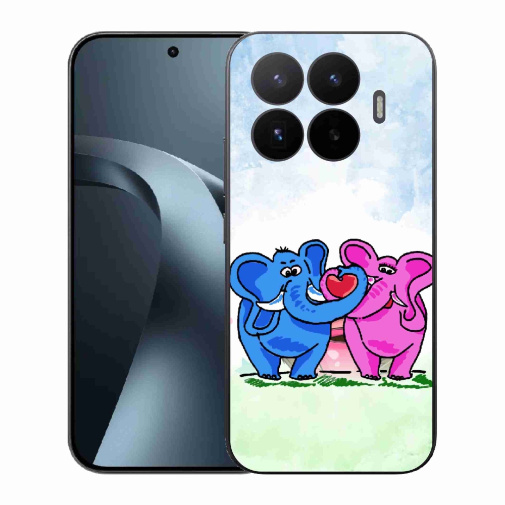 Gélový kryt mmCase na Xiaomi 17T - zamilovaní slony