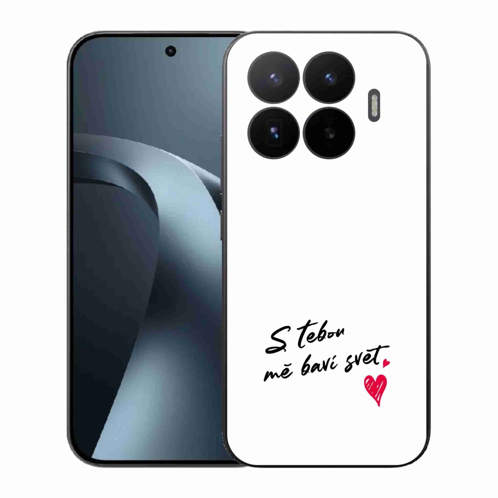 Gélový kryt mmCase na Xiaomi 17T - zamilovaný text 1 biele pozadie