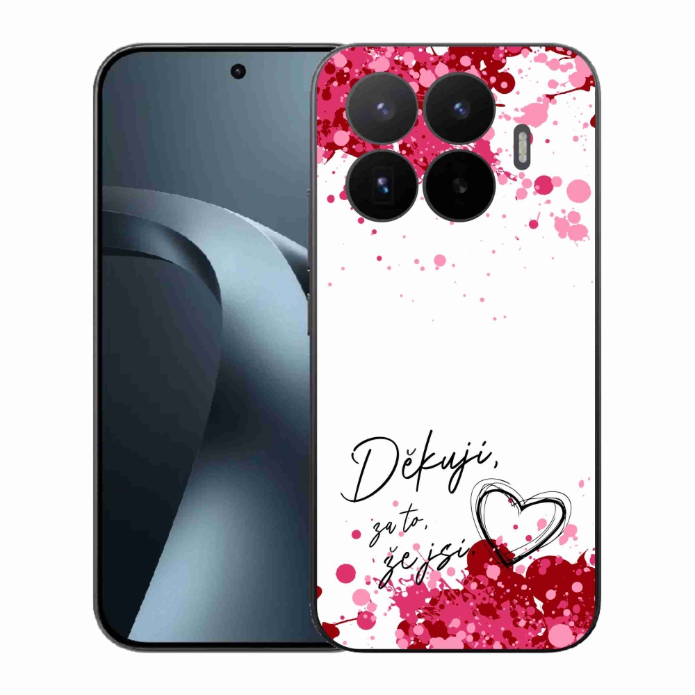 Gélový kryt mmCase na Xiaomi 17T - zamilovaný text 2 biele pozadie