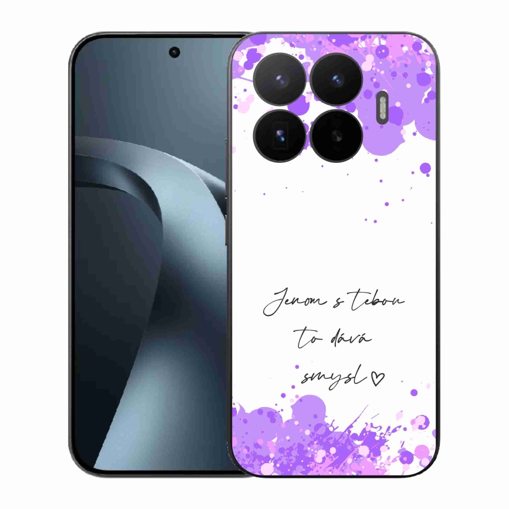 Gélový kryt mmCase na Xiaomi 17T - zamilovaný text biele pozadie