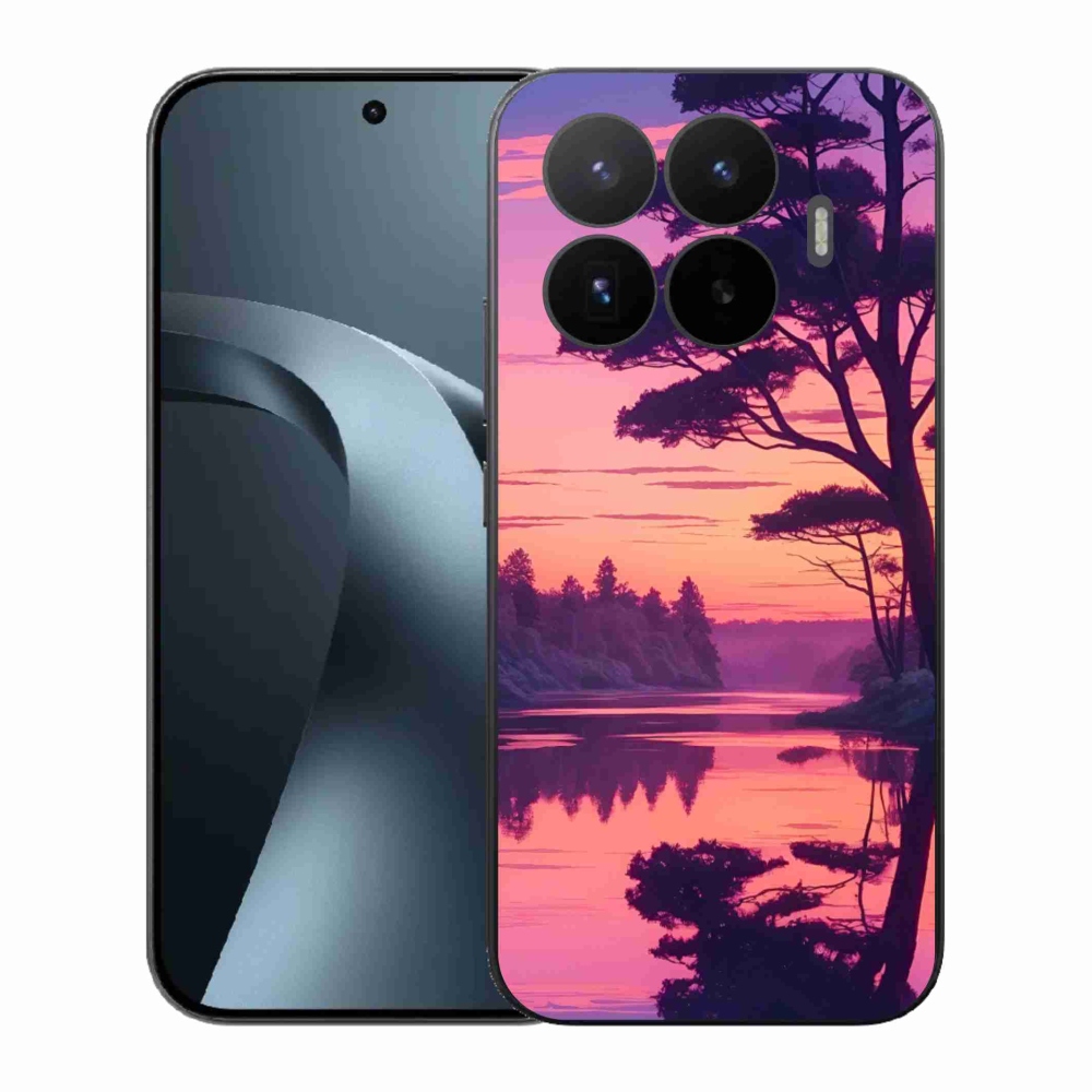 Gélový kryt mmCase na Xiaomi 17T - západ slnka nad jazerom