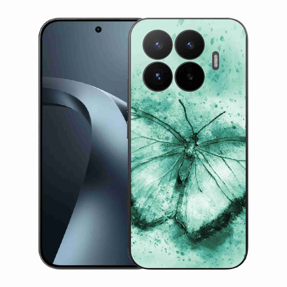 Gélový kryt mmCase na Xiaomi 17T - zelený motýľ