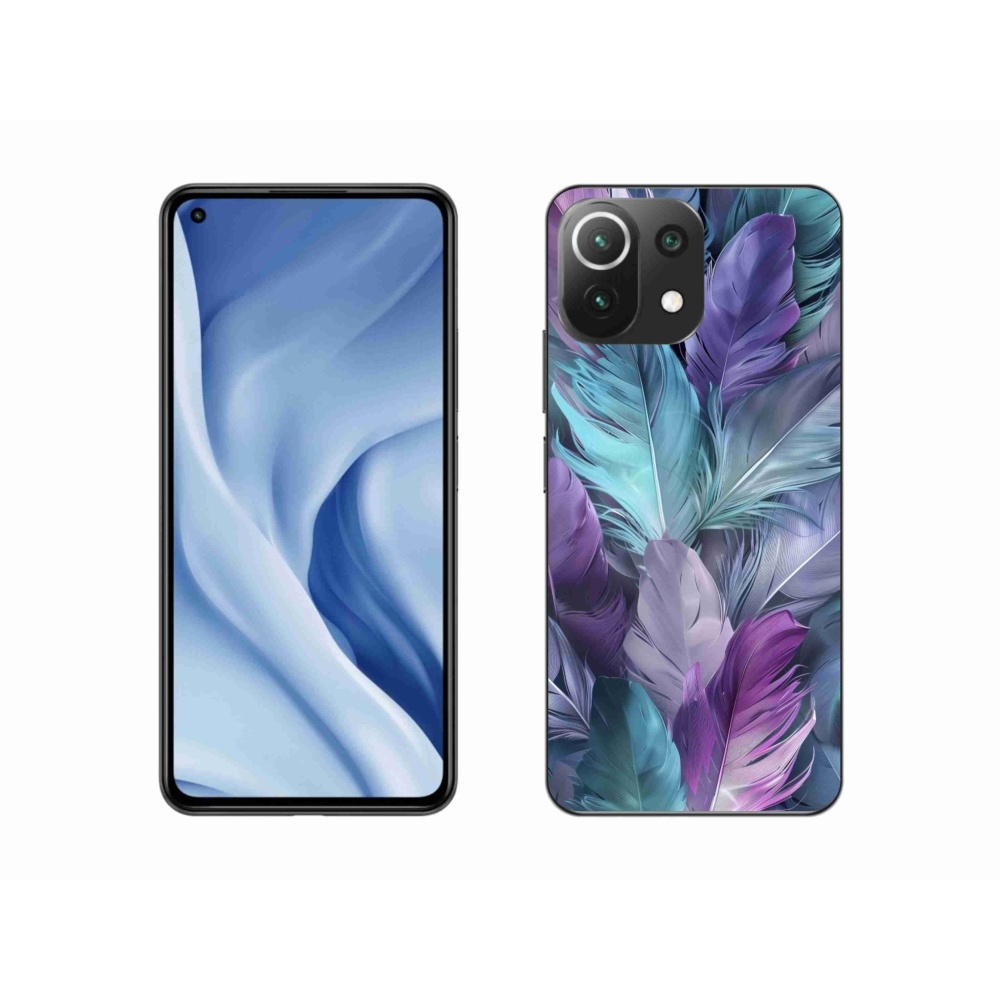 Gélový kryt mmCase na Xiaomi MI 11 Lite/5G - farebné perie 2