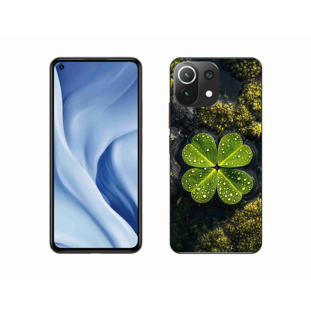 Gélový kryt mmCase na Xiaomi MI 11 Lite/5G - štvorlístok