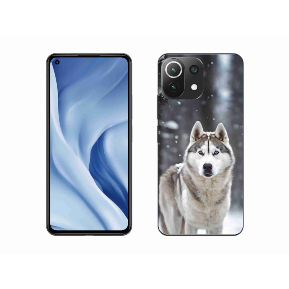 Gélový kryt mmCase na Xiaomi MI 11 Lite/5G - husky 2