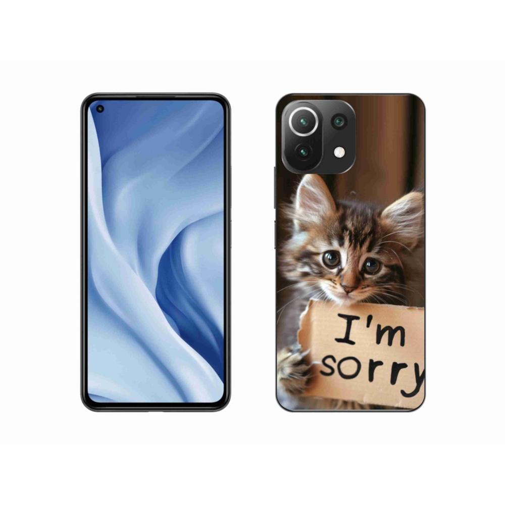 Gélový kryt mmCase na Xiaomi MI 11 Lite/5G - mačacie ospravedlnenie