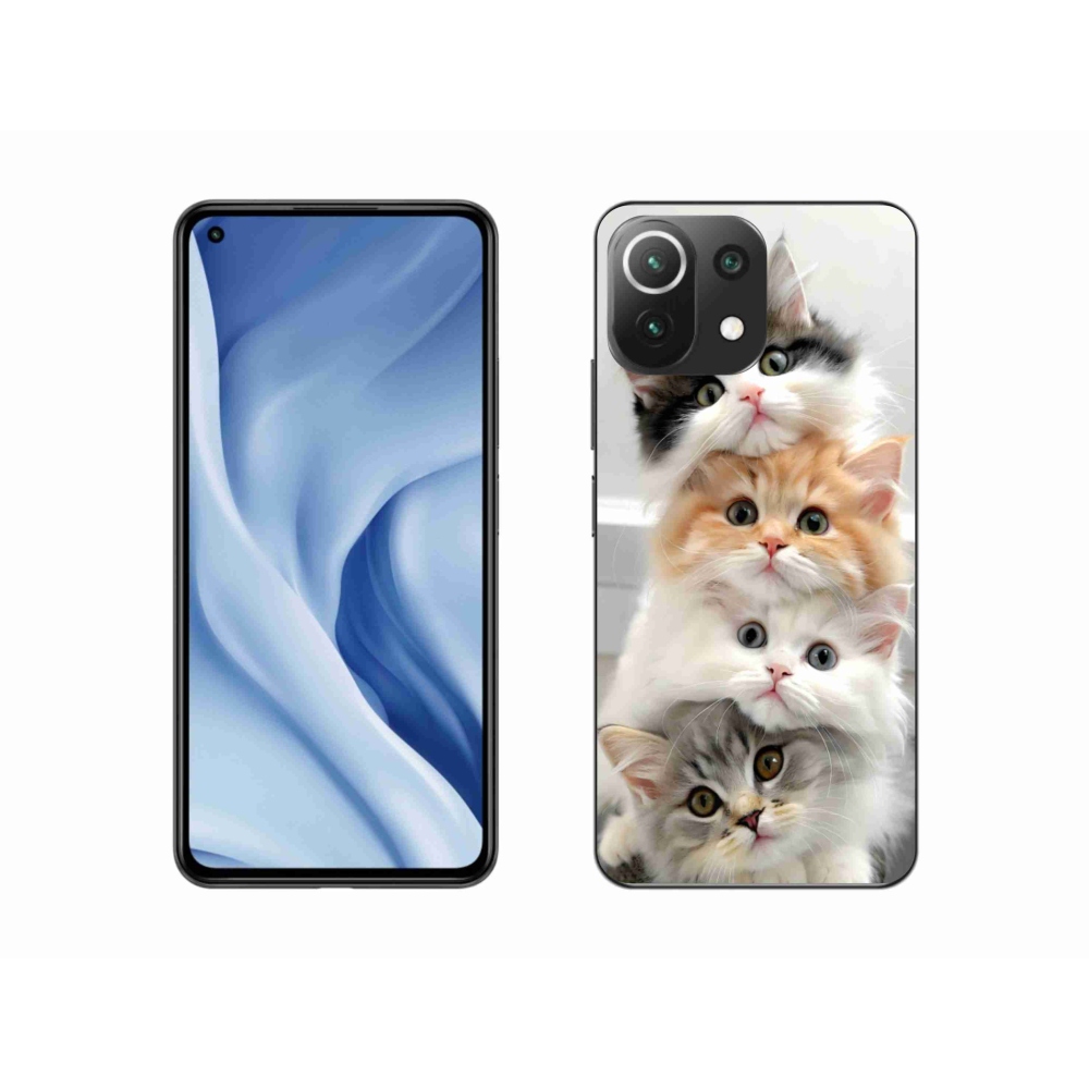 Gélový kryt mmCase na Xiaomi MI 11 Lite/5G - mačacia partia