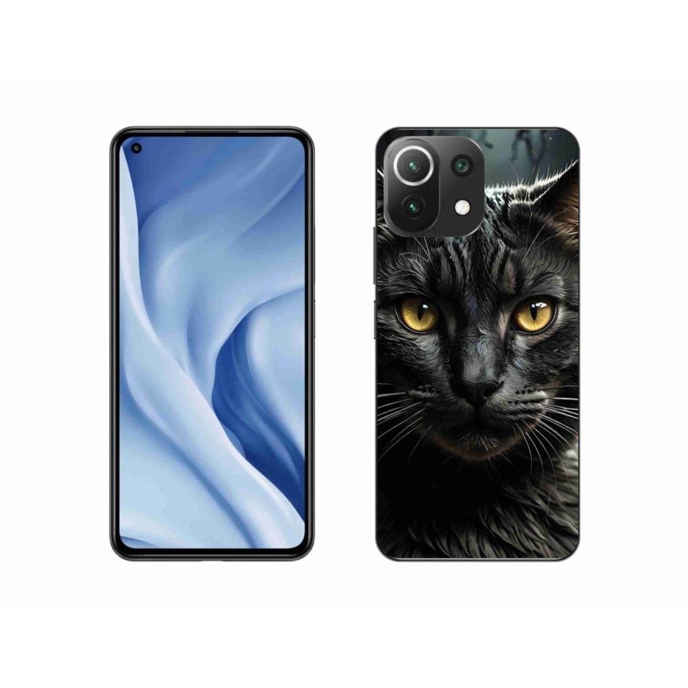 Gélový kryt mmCase na Xiaomi MI 11 Lite/5G - mačacie pohľad 3