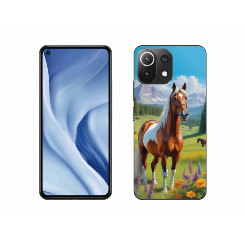 Gélový kryt mmCase na Xiaomi Mi 11 Lite /5G - kôň na lúke