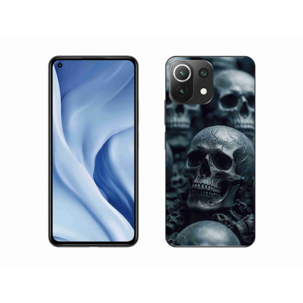 Gélový kryt mmCase na Xiaomi MI 11 Lite/5G - lebka 2