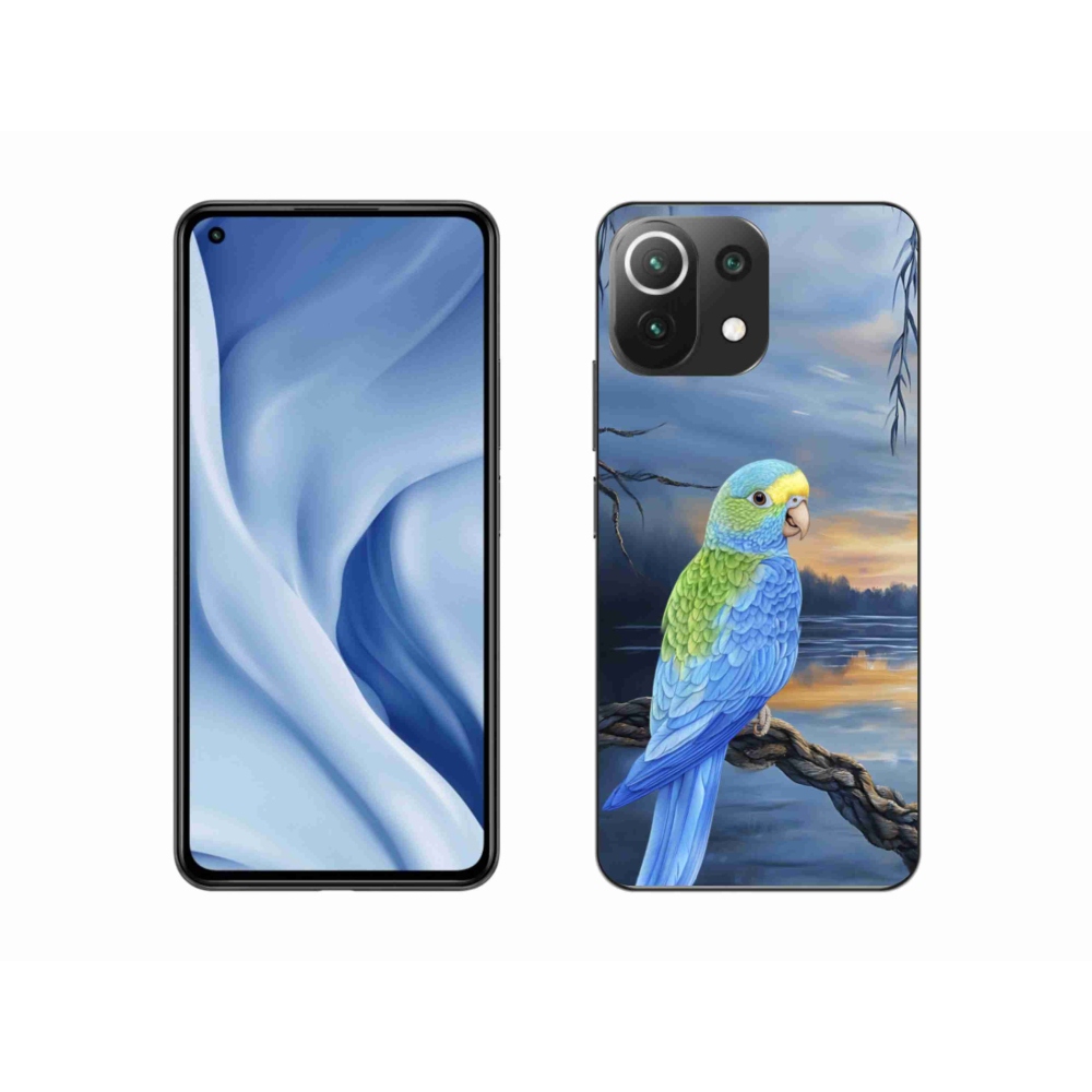 Gélový kryt mmCase na Xiaomi MI 11 Lite/5G - modrý papagáj