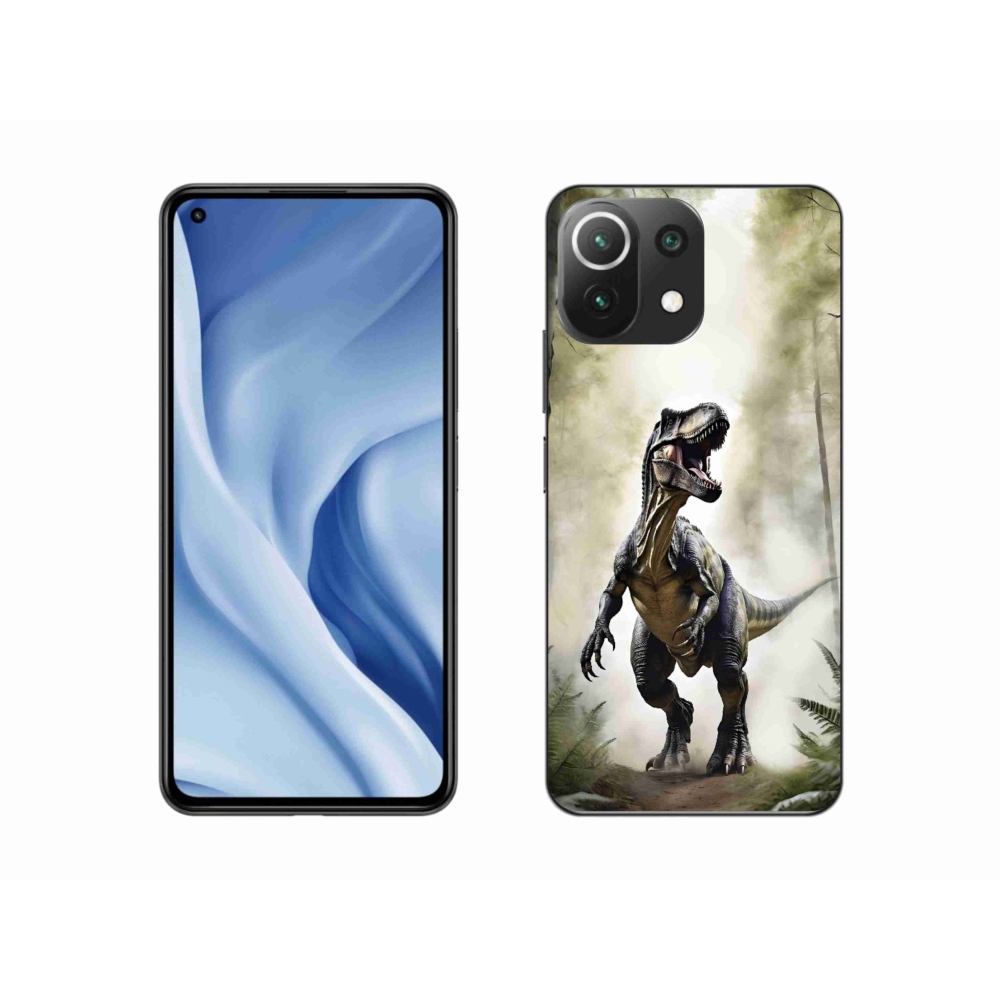 Gélový kryt mmCase na Xiaomi Mi 11 Lite /5G - naštvaný T-Rex