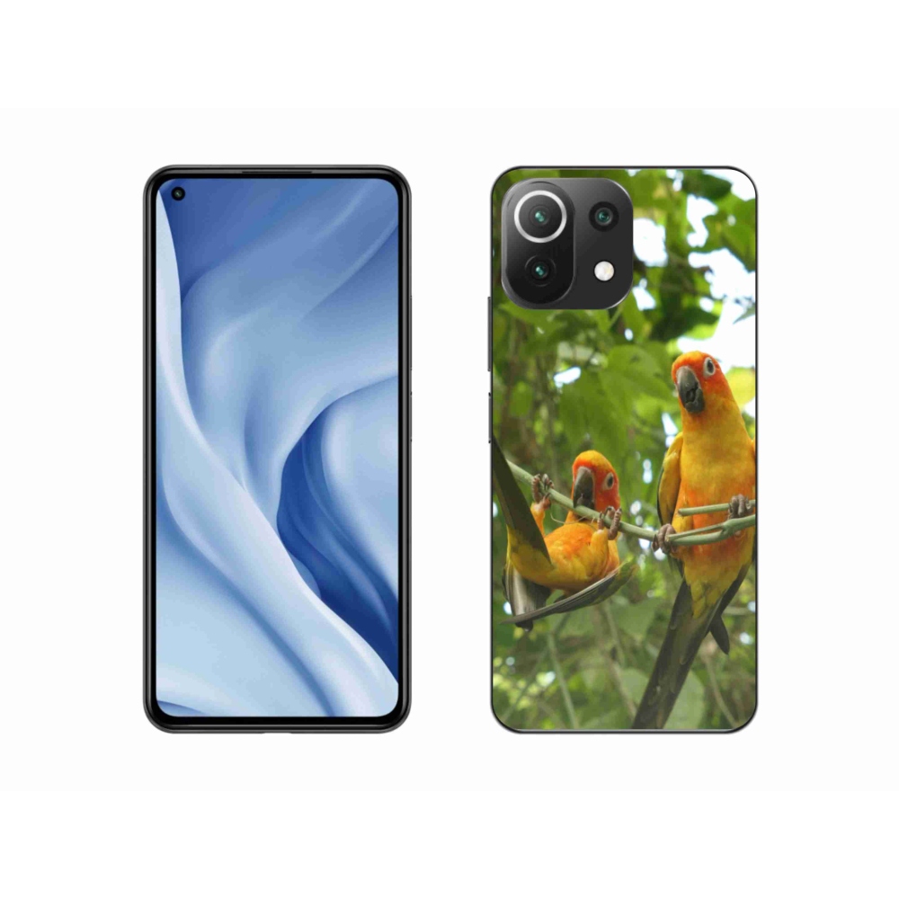 Gélový kryt mmCase na Xiaomi MI 11 Lite/5G - papagáje aratingy