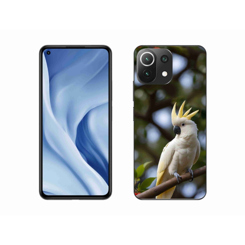 Gélový kryt mmCase na Xiaomi Mi 11 Lite /5G - papagáj kakadu 3