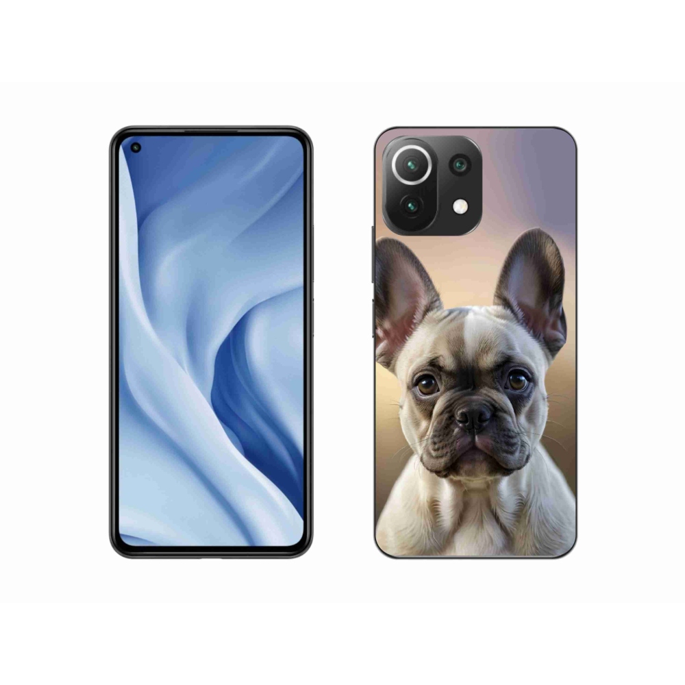 Gélový kryt mmCase na Xiaomi Mi 11 Lite /5G - roztomilý francúzsky buldoček