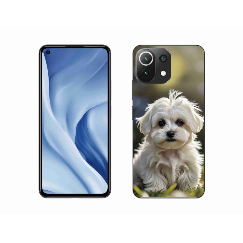 Gélový kryt mmCase na Xiaomi Mi 11 Lite /5G - roztomilý maltézsky psík