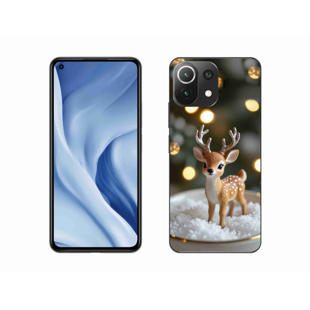 Gélový kryt mmCase na Xiaomi Mi 11 Lite /5G - roztomilý vianočný jeleň