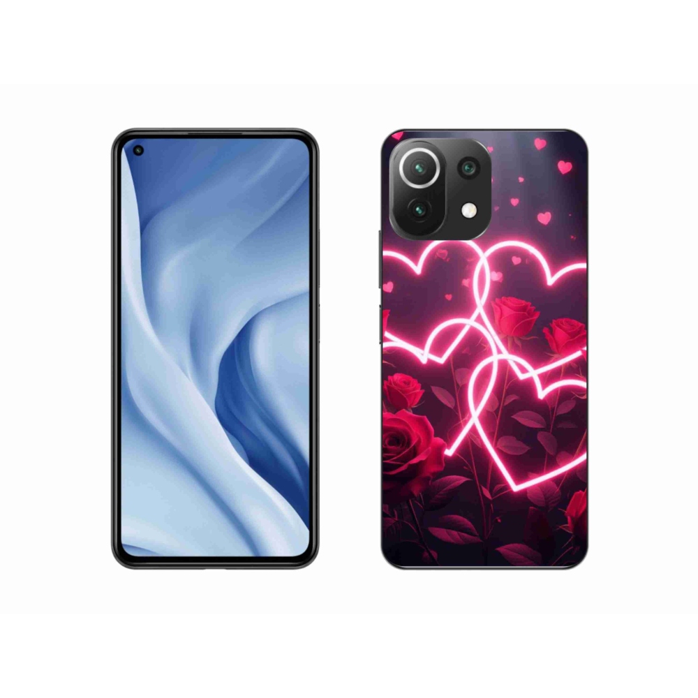 Gélový kryt mmCase na Xiaomi MI 11 Lite/5G - srdce lásky