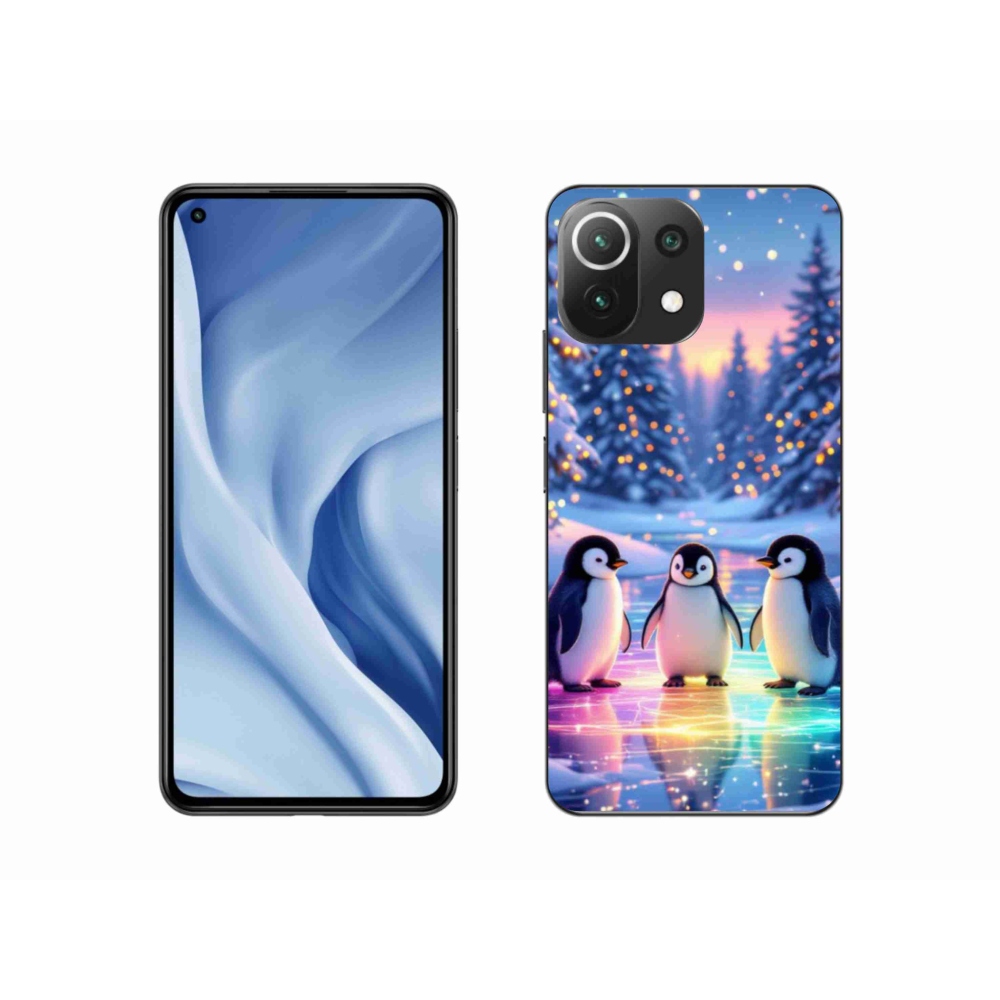 Gélový kryt mmCase na Xiaomi MI 11 Lite/5G - tučniaky