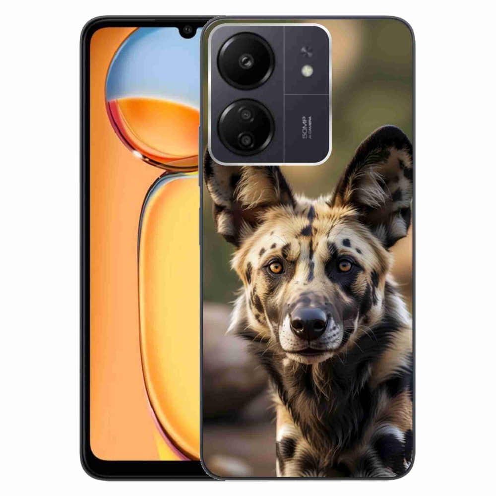 Gélový kryt mmCase na Xiaomi Poco C65/Redmi 13C - africký divoký pes