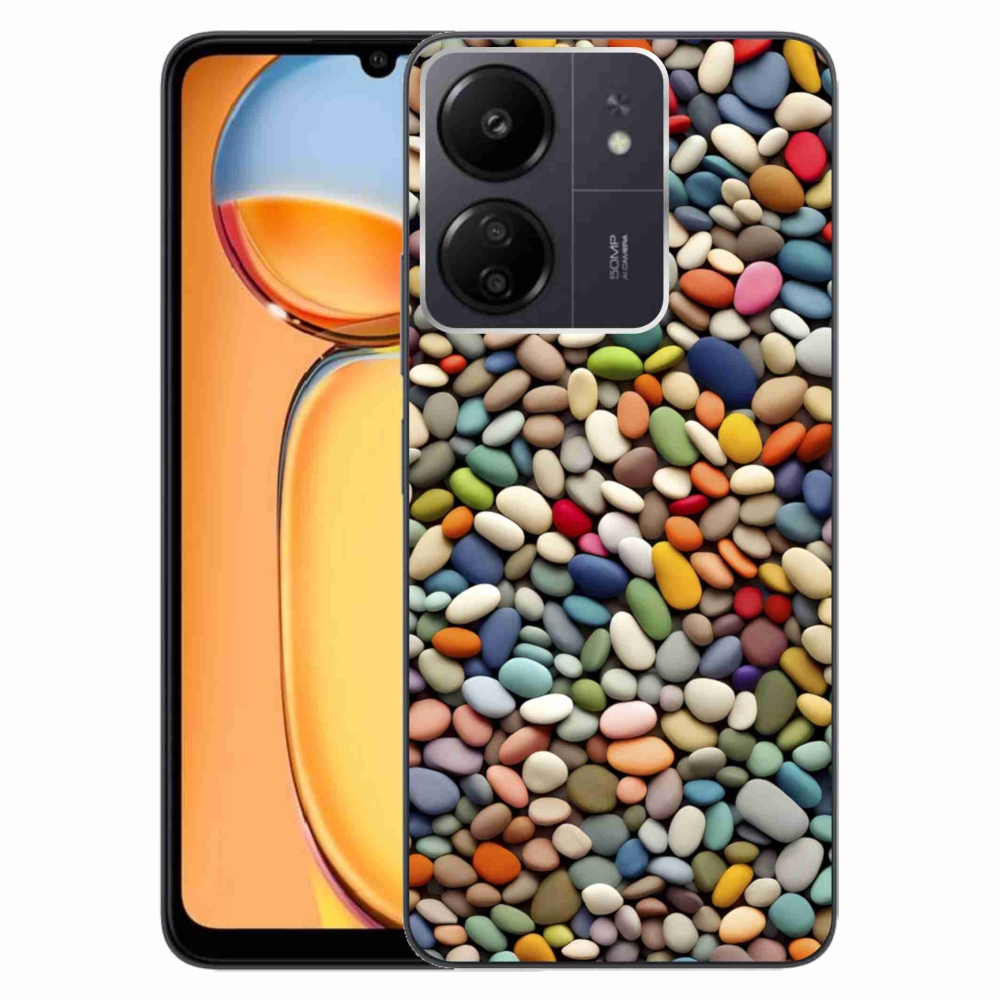 Gélový kryt mmCase na Xiaomi Poco C65/Redmi 13C - farebné kamienky 2