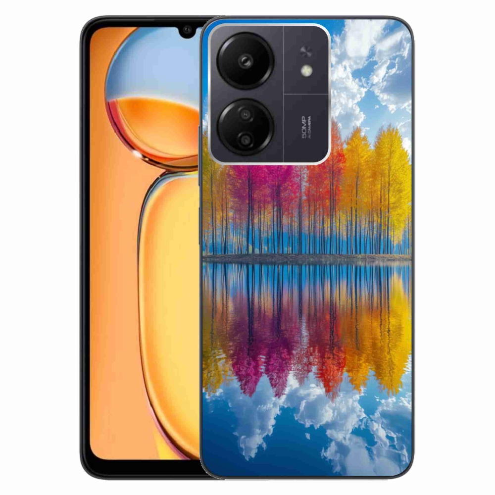 Gélový kryt mmCase na Xiaomi Poco C65/Redmi 13C - farebné stromy